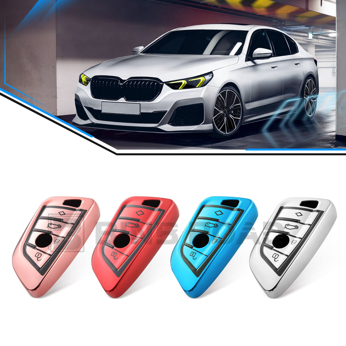 Key Fob Cover Case Compatible with BMW