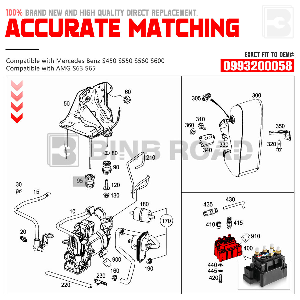 US 0993200058 Air Suspension Solenoid Valve Block