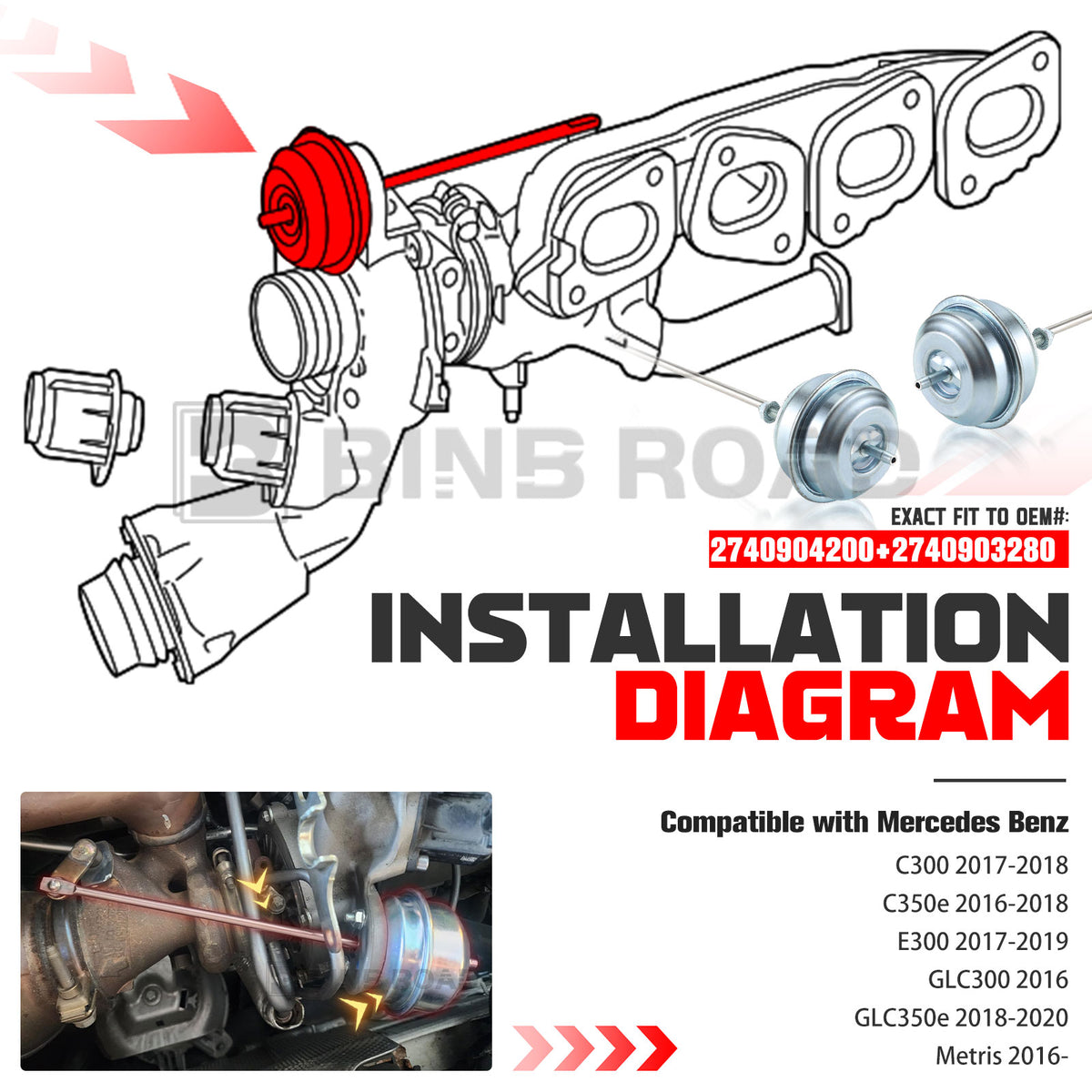 2740903580+2740903480 Turbo-Wastegate-Stellantrieb