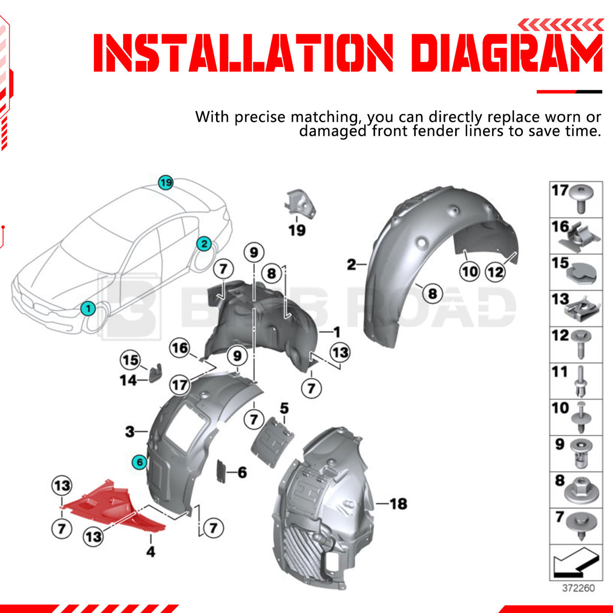 US 51717260739 51717260740 Splash Guard