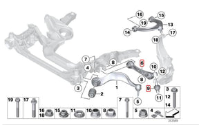 31126850605 + 31126850606 Vorne Hinten Unten Hinten Control Arm mit Joint