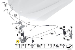 51237336582 Hood Safety Catch Latch Lock