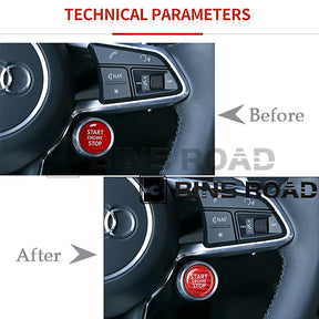 US Car Ignition Button Cover Compatible with Audi