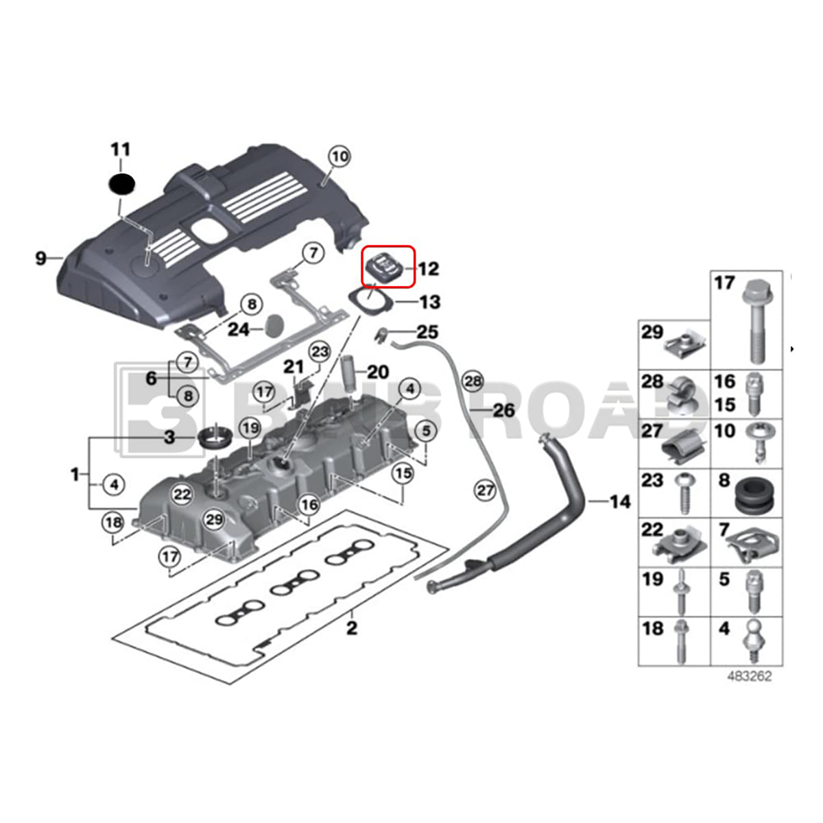 US 11127500568 Motoröl-Einfülldeckel 