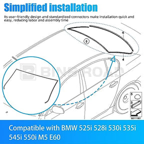 51317115412 + 51317027916 Windshield Moulding