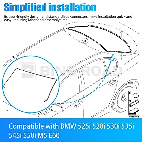 51317115412 + 51317027916 Windshield Moulding