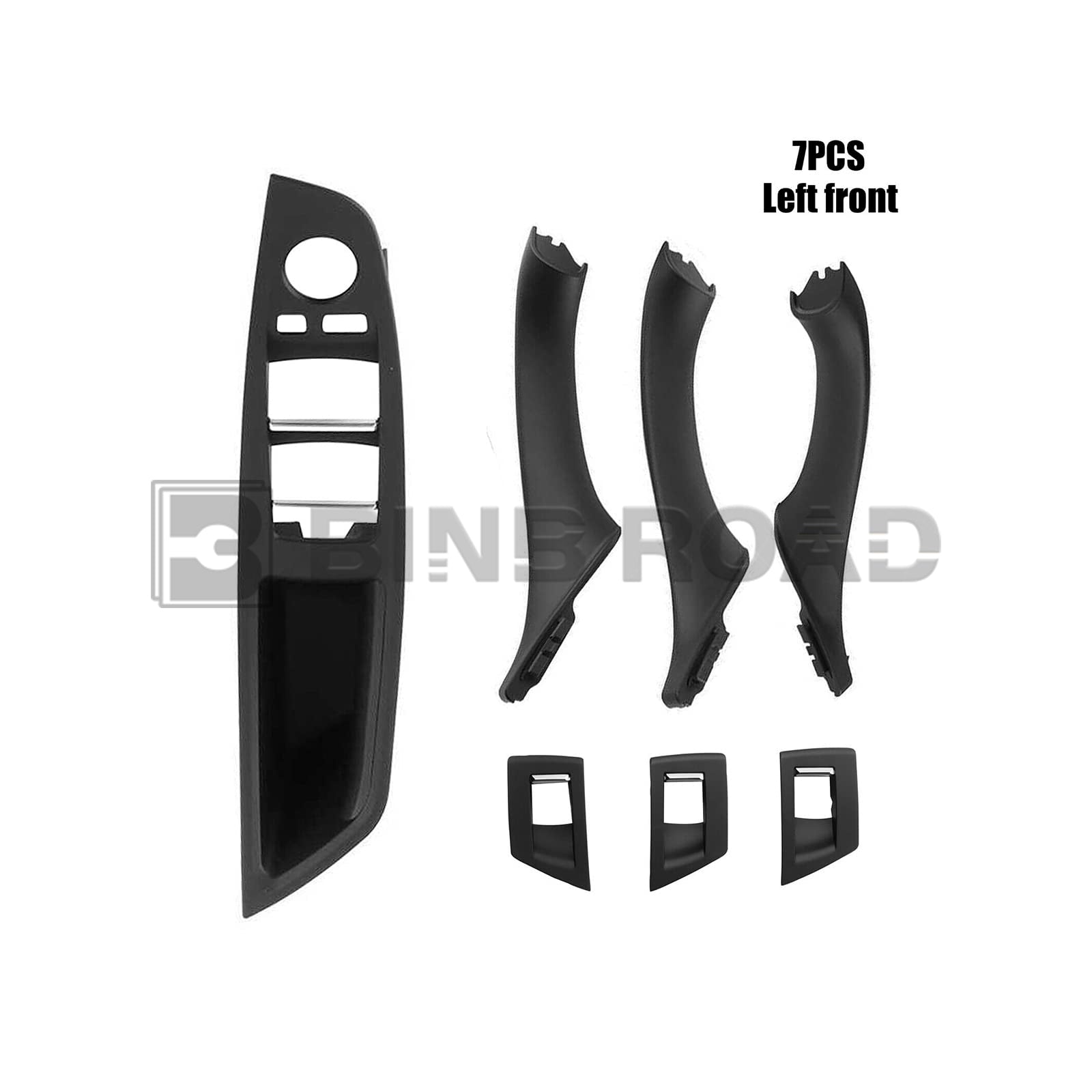 51417225873+51417225851+51417225852+ 51417225890+51417225889 Inner Door Panel Handle Pull Trim Cover Kit