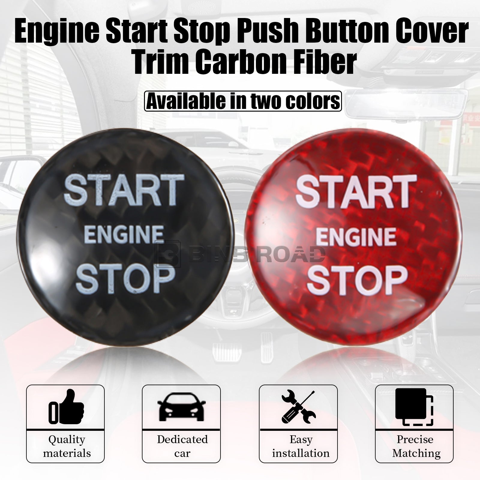 US Engine Start Stop Push Compatible with Land Rover Jaguar