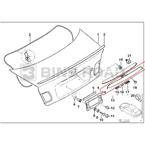 US 51137170966 Trunk Lid Grip with Key Button