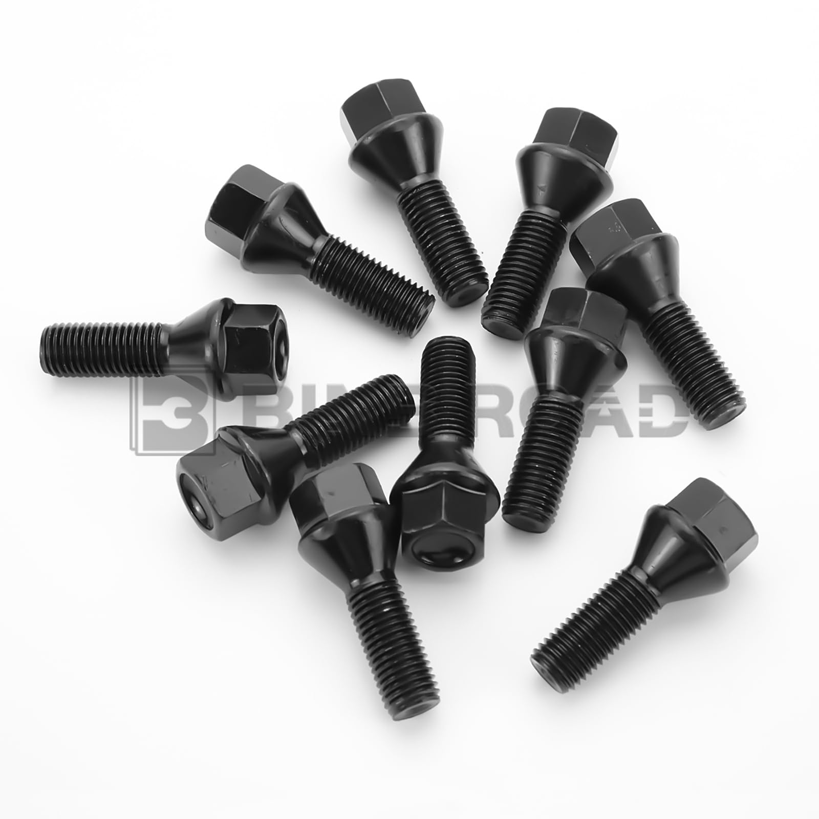 US 36136781150 Wheel Lug Bolt M12×1.5 Black