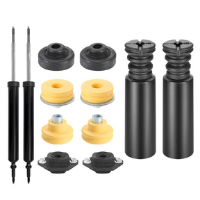 Rear Upper Lower Shock Absorber Mounts Grommets Bump Stops Kit