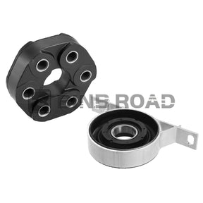 26127501257+26111227410 Driveshaft Shaft Center Support Bearing+Flex Disc Joint Kit 26111227410