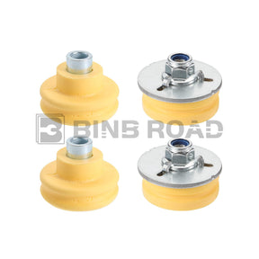 Rear Upper Lower Shock Absorber Mounts Grommets Bump Stops Kit