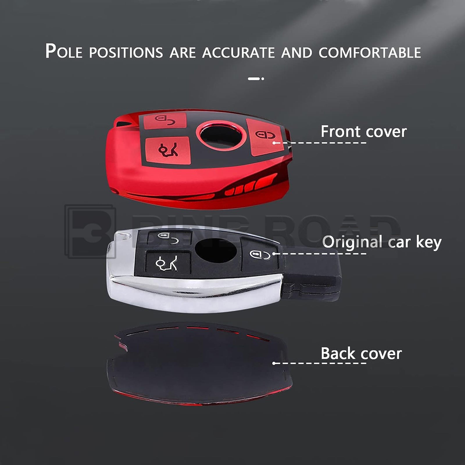 Key Fob Cover Compatible with Mercedes Benz