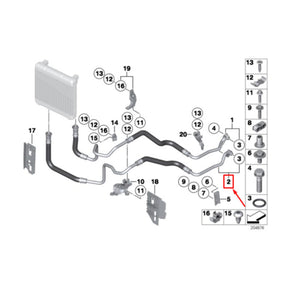 17227636879 Engine Oil Cooler Hose