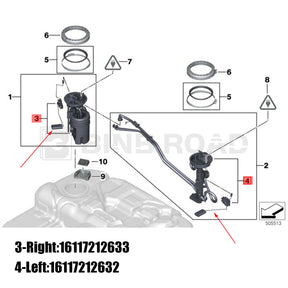 16117212632+16117212633 Fuel Tank Level Sensor