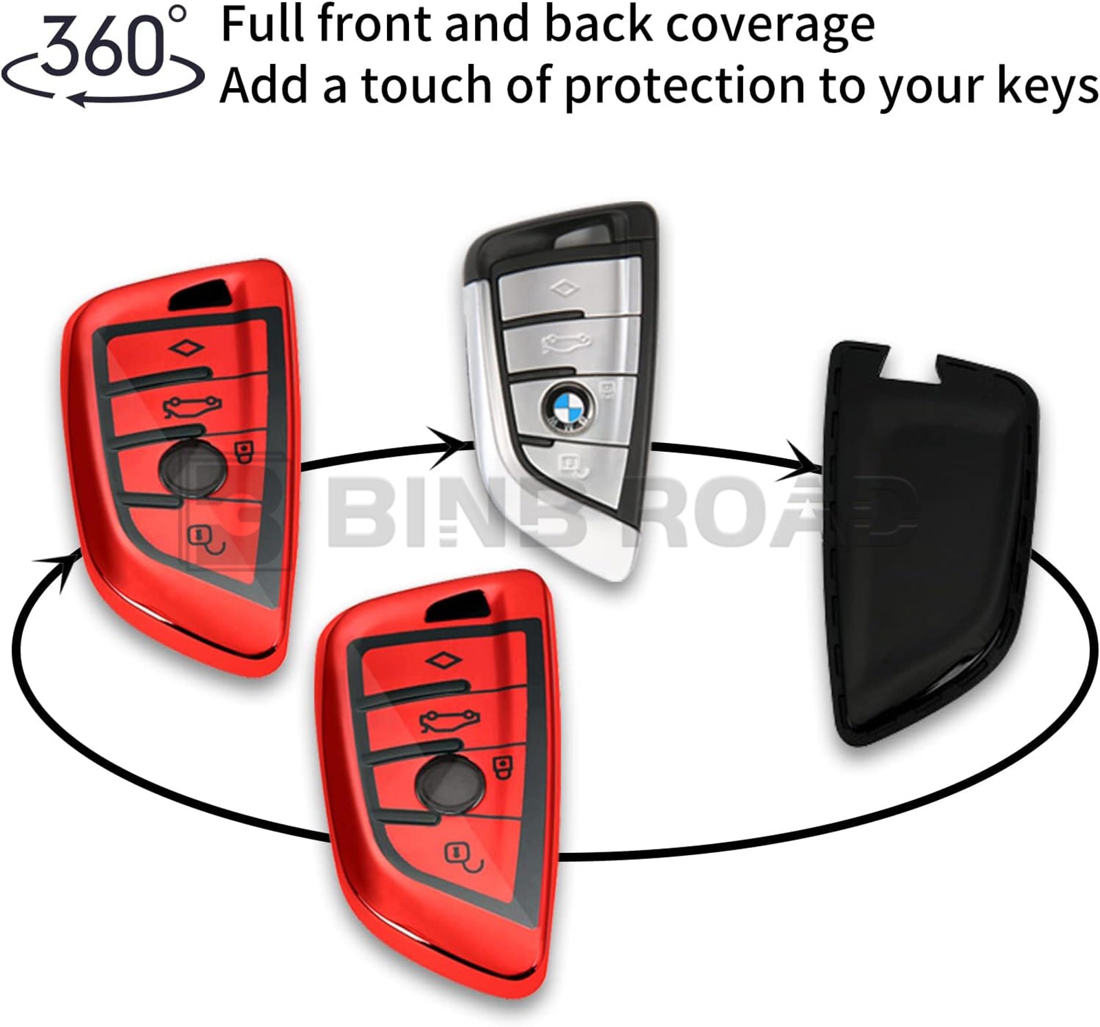 Key Fob Cover Case Compatible with BMW