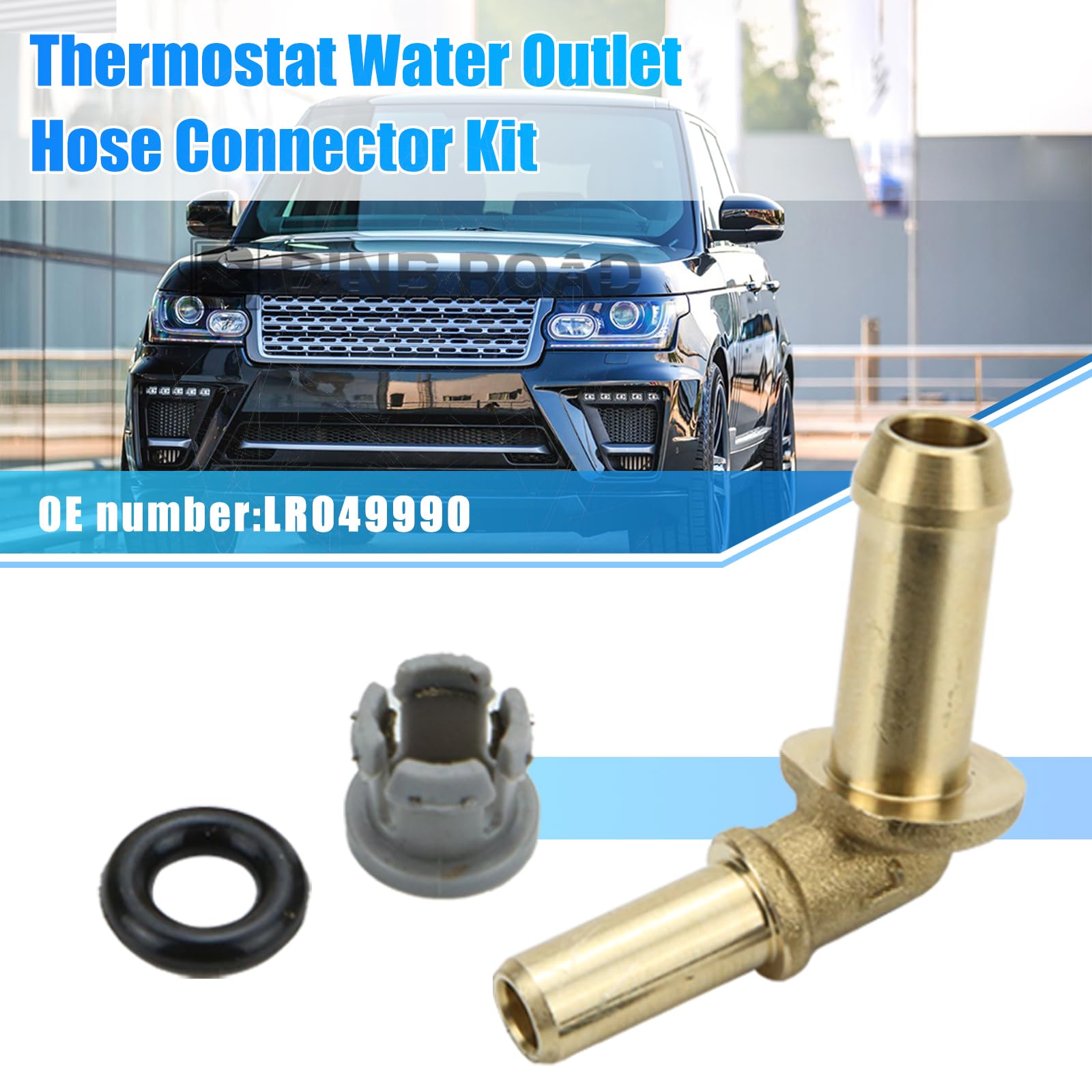 LR049990 Thermostat Water Outlet Hose Connector Kit