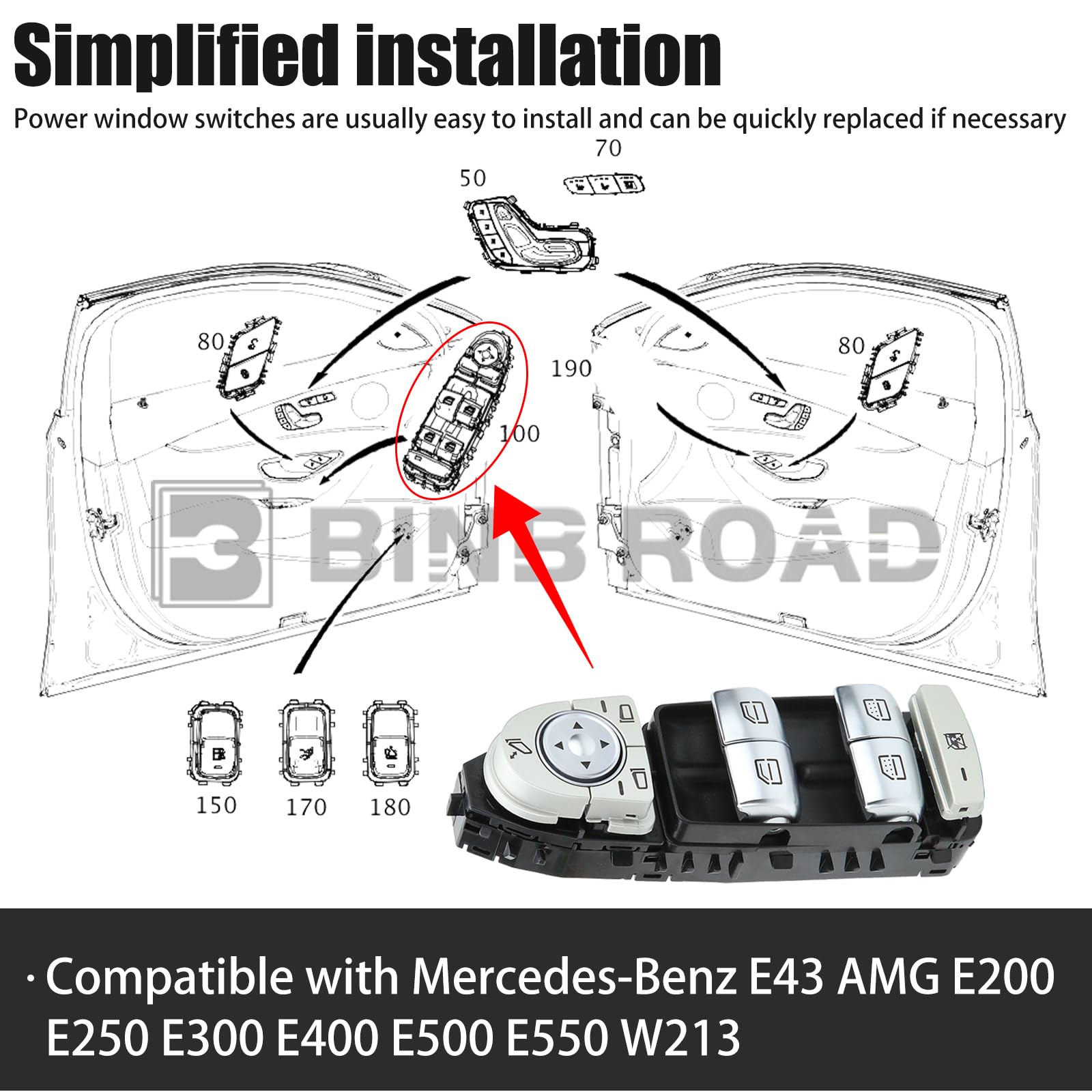 US 2139054803 Power Window Switch