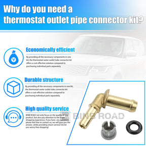 LR049990 Thermostat Water Outlet Hose Connector Kit