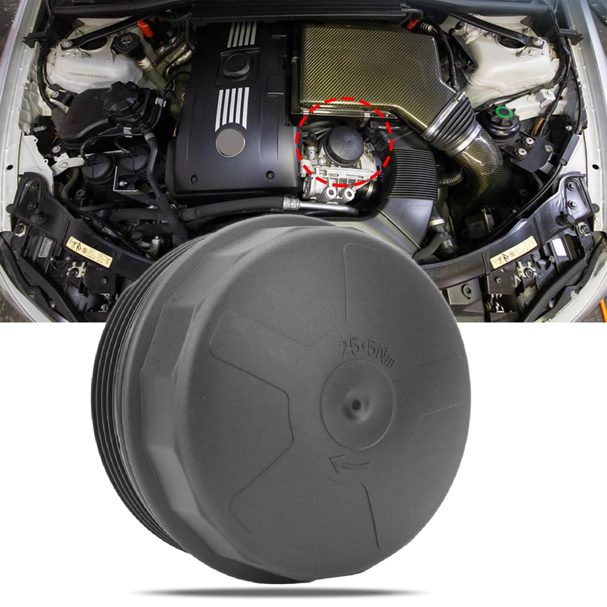 11427525334 Oil Filter Housing Cap Cover