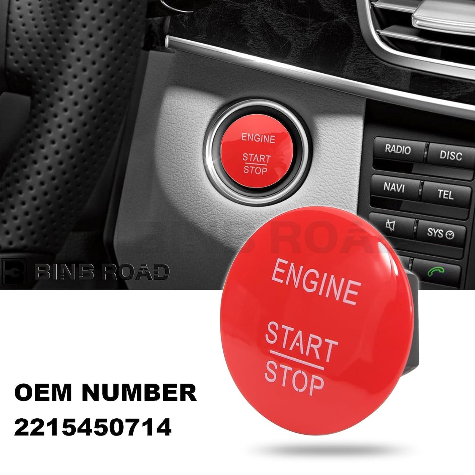 US 2215450714 Engine Ignition Button Compatible with Mercedes-Benz