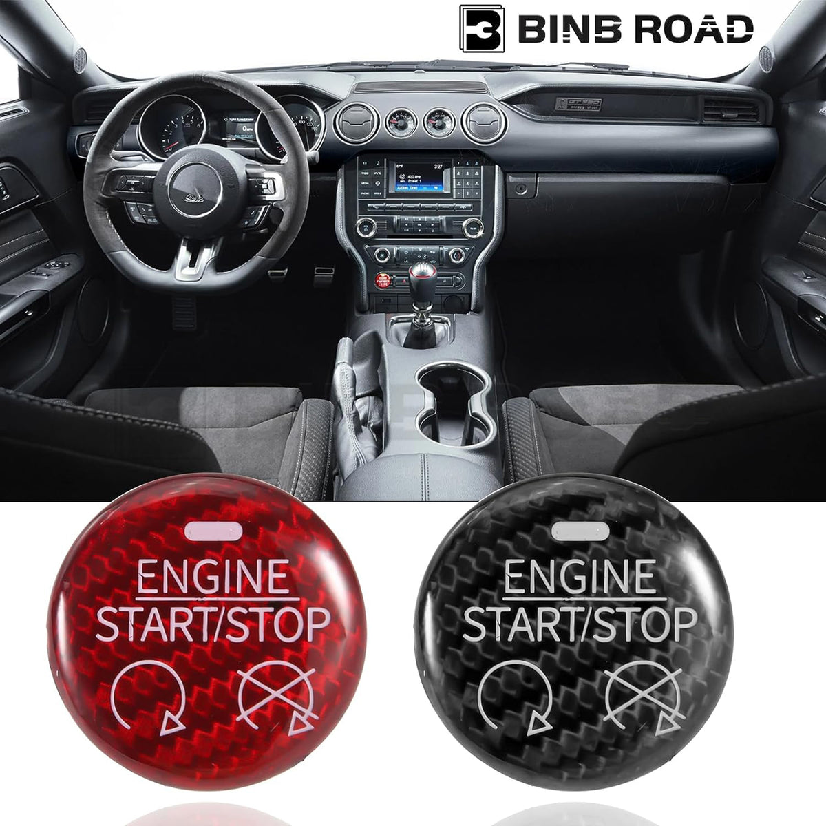 Engine Start Button Compatible with Ford Mustang