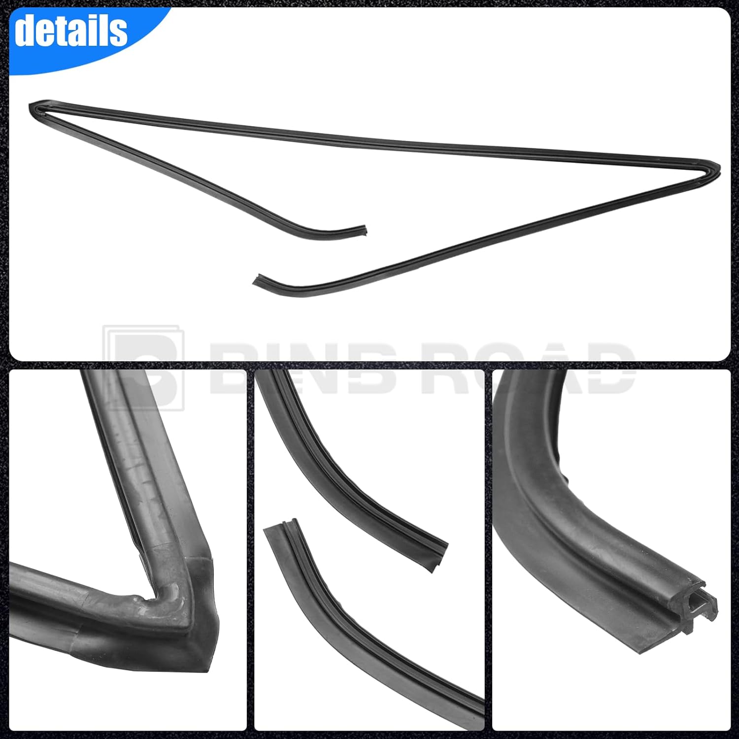 51317027916 Rear Windshield Seal Rubber