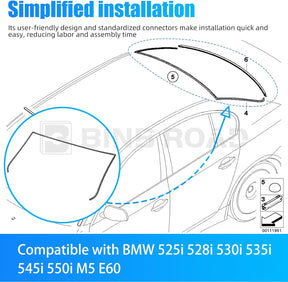 51317027916 Rear Windshield Seal Rubber