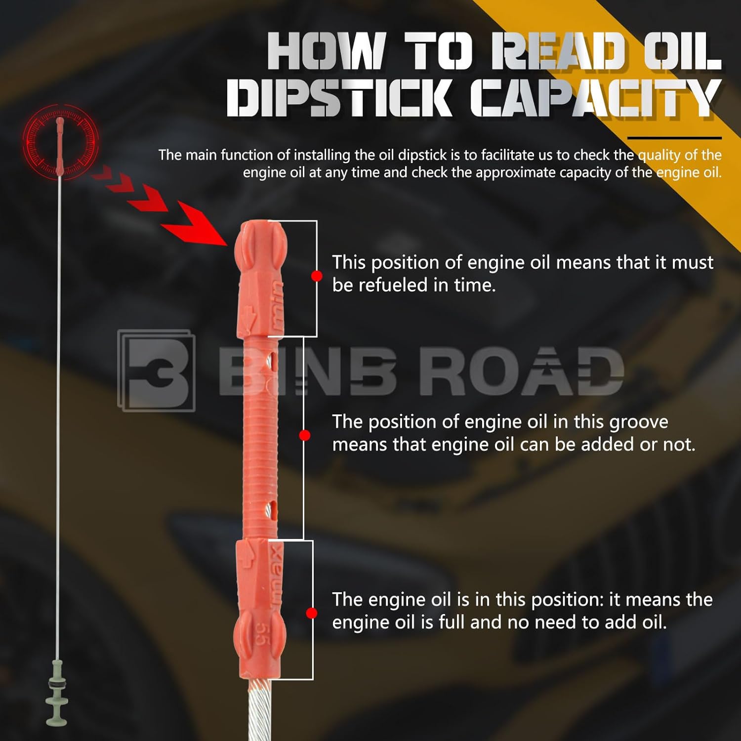 2760101872 Engine Oil Fluid Dipstick