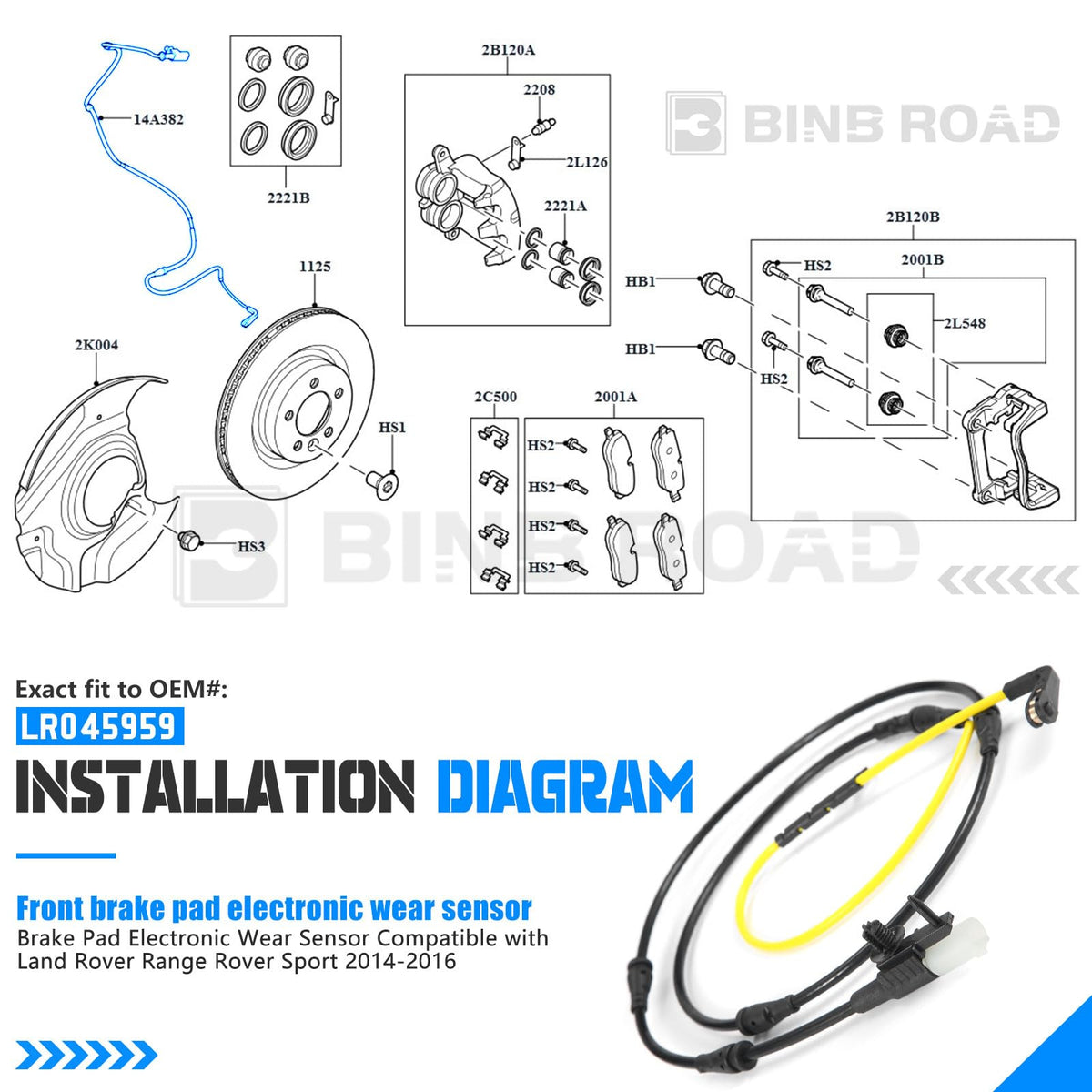 LR045959 Verschleißsensor