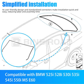 51317115412 + 51317027916 + 51317166841 Windshield Moulding Seal Kit