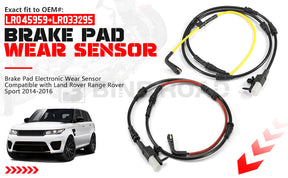 US LR045959 + LR033295 Front and Rear Brake Pad Wear Sensor