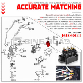 2123200358 2513200058 Air Suspension Solenoid Valve